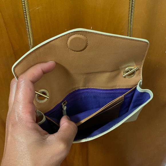 Designer TUSK Leather Micro Crossbody Purse - Picture 5 of 8